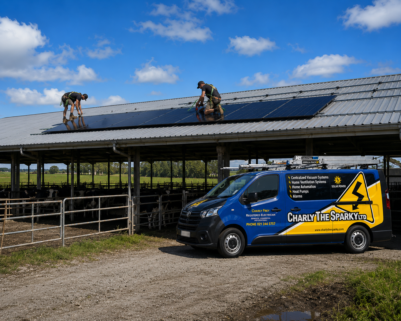 dairy shed solar near Ngatea