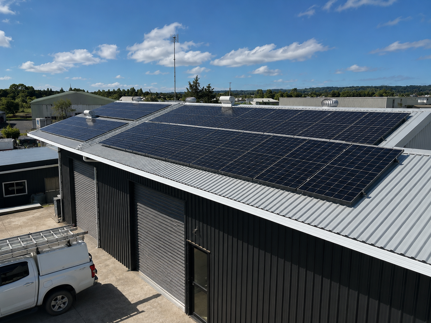 solar PV array in the Ngatea region